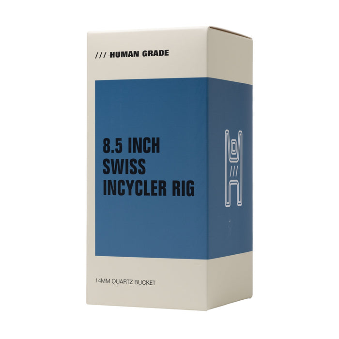 Human Grade 8.5" Swiss Incycler Glass Recycler Dab Rig