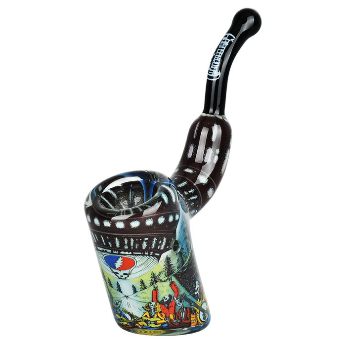 Grateful Dead Inside Print Bent Sherlock Pipe