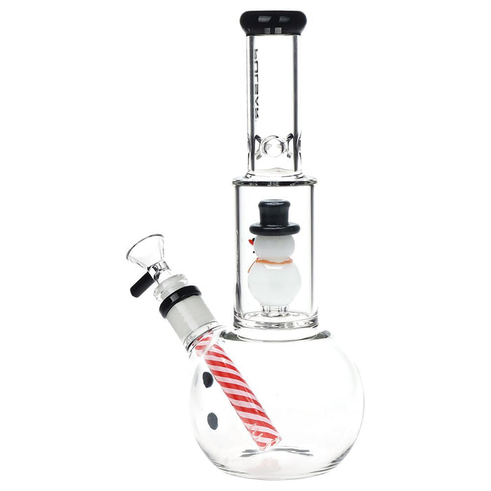 Stoney Christmas Theme Snowman Glass Water Pipe