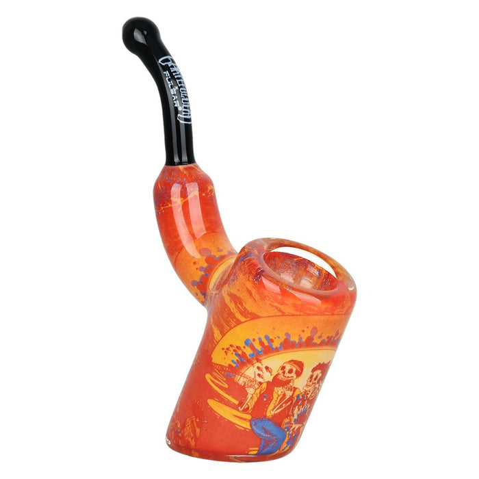 Grateful Dead Inside Print Bent Sherlock Pipe