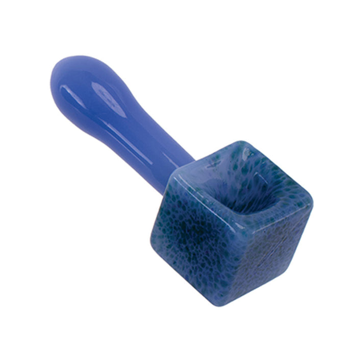 ICE-CUBE GLASS HAND PIPE