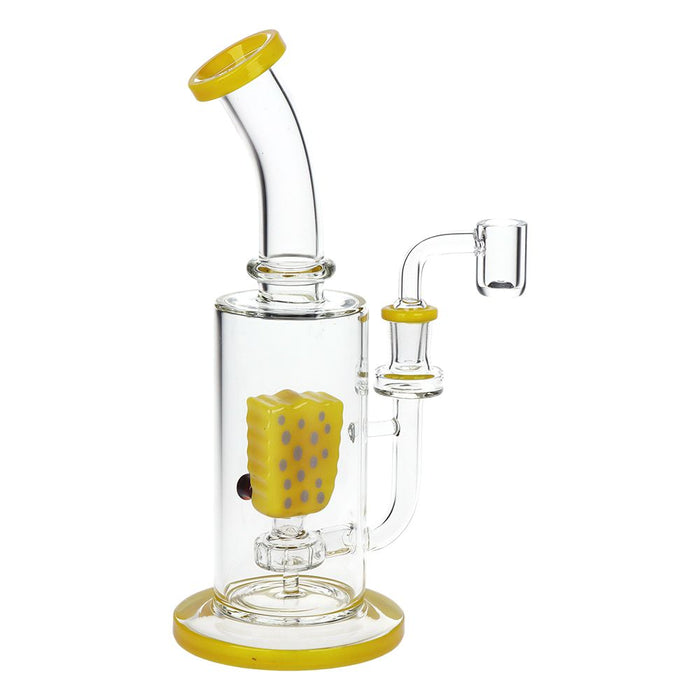 Sponge Man Cartoon Character Glass Dab Rig