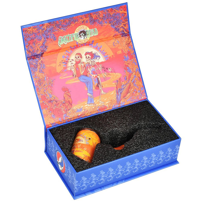 Grateful Dead Inside Print Bent Sherlock Pipe