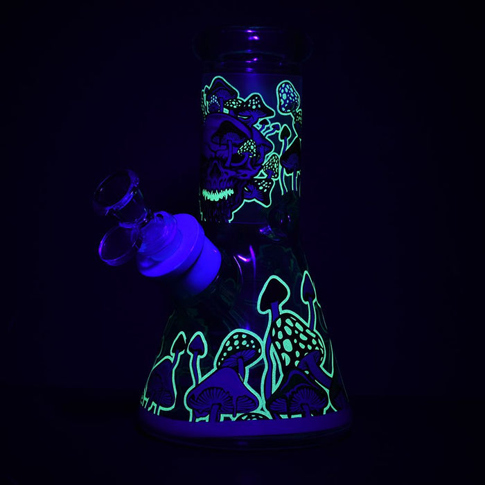 Monster Mushroom Mashup Glow Beaker Bong