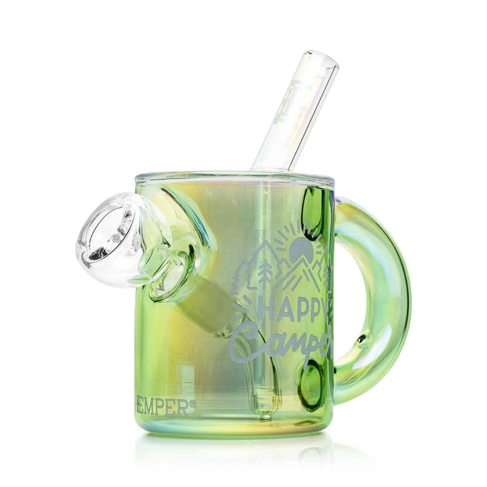 HEMPER Happy Camper Campfire Mug Glass Bong