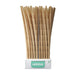 Pack of bamboo straws with a visible brand logo on a white background