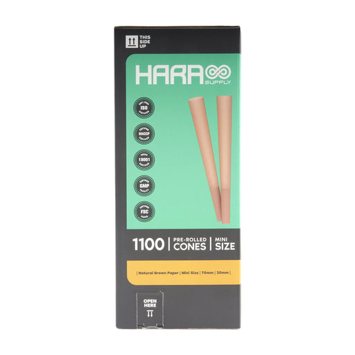 HARR pre-rolled cones packaging with green and black design