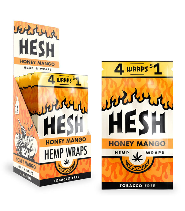 Hesh Hemp Wraps 15 Pack Box – 3 Flavors – Kush Cargo