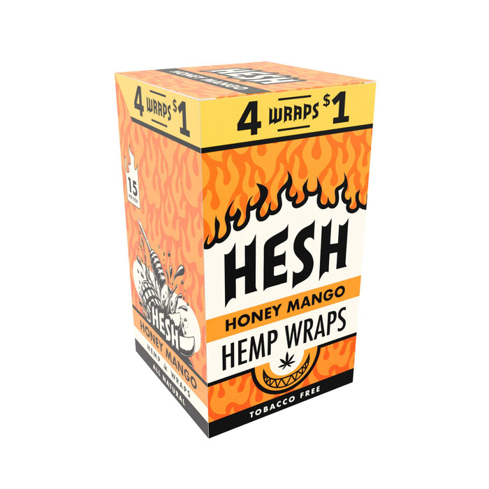 Hesh Hemp Wraps 15 Pack Box - 3 Flavors