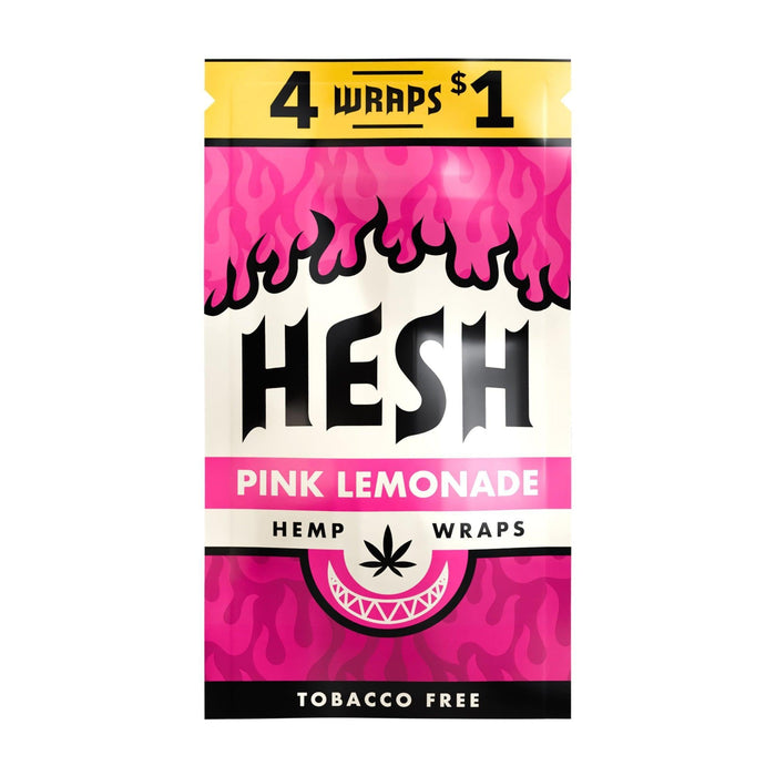 Hesh Hemp Wraps Bulk Display – Honey Mango, Pink Lemonade, Peach Pineapple