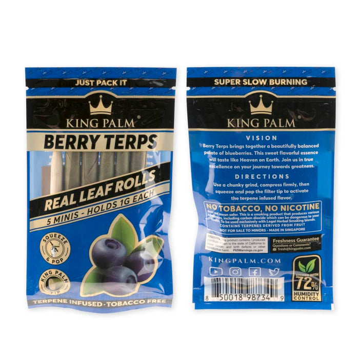 King Palm Mini Flavored Leaf Tubes 5 Pack