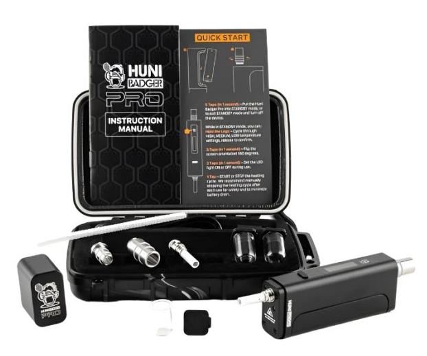 huni badger pro vaporizer black