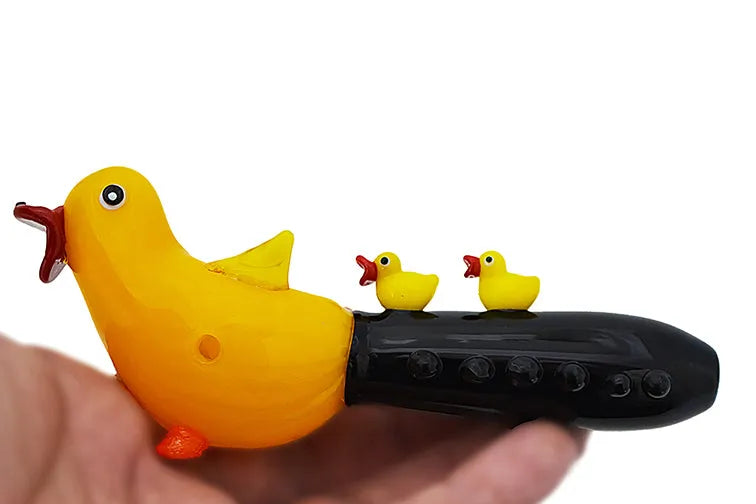 Kush Cargo Duck Family Glass Hand Pipe 5"