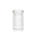 Jane West Twenties Collection Glass Jar – Clear – Clear patterned jar with lid closed