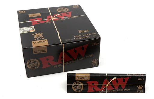 raw black king size slim papers