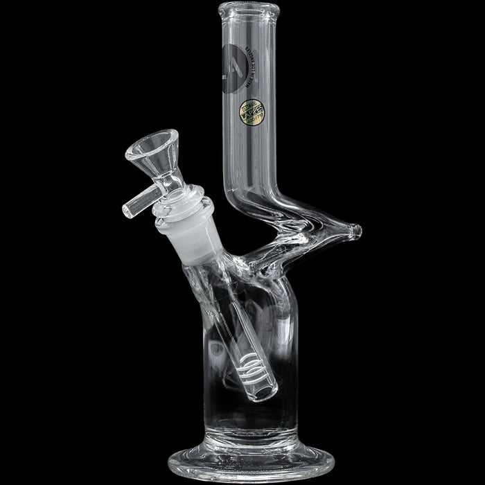 LA Pipes Zig Zong Style Bong – 8 Inch Handmade Glass Water Pipe – Kush Cargo