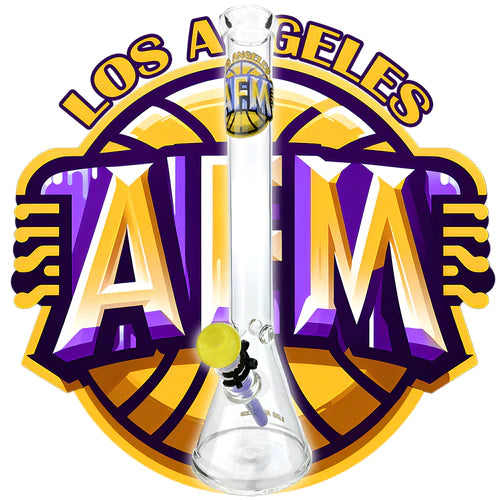 AFM Glass Los Angeles Basketball 18" Beaker Bong