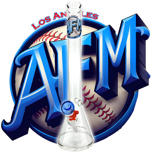 AFM Glass Los Angeles Baseball 18" Beaker Bong