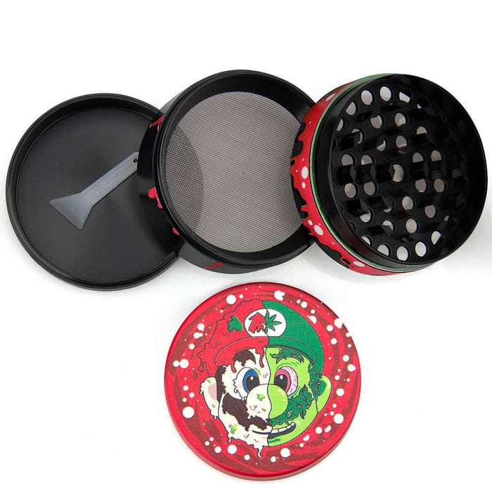 4 Piece Metal Mario Herb Grinder