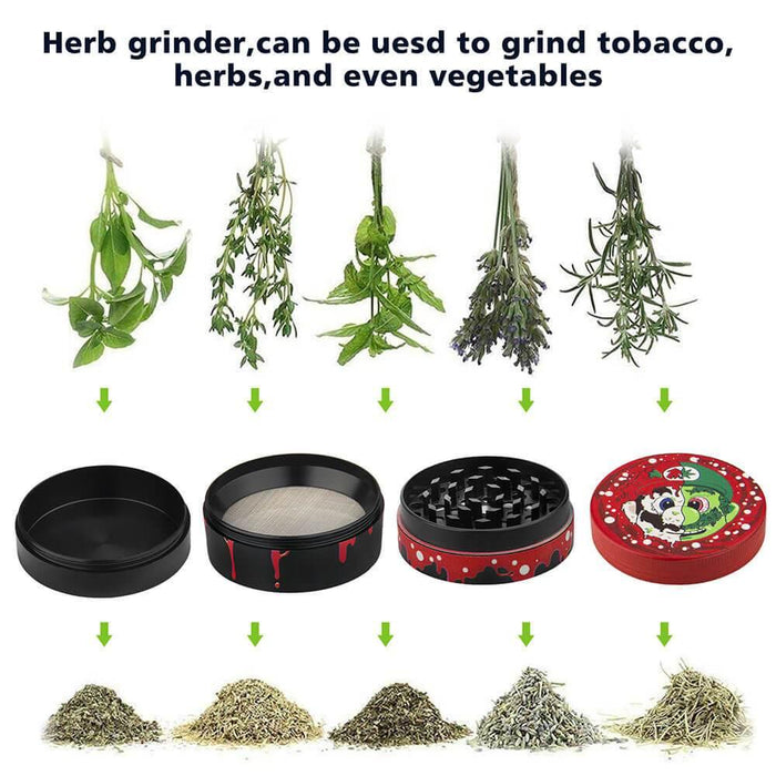 4 Piece Metal Mario Herb Grinder