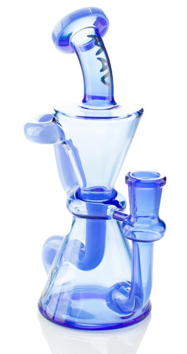 MAV Glass 7.5" Elsinore Recycler Dab Rig Blue / Lavender