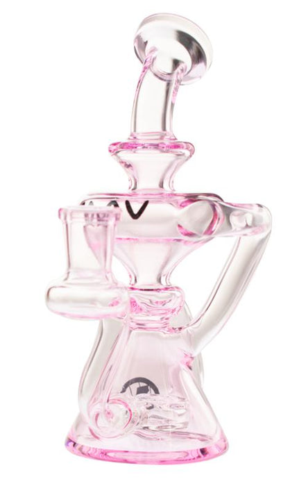 MAV Glass 7" Ventura Recycler Dab Rig Pink