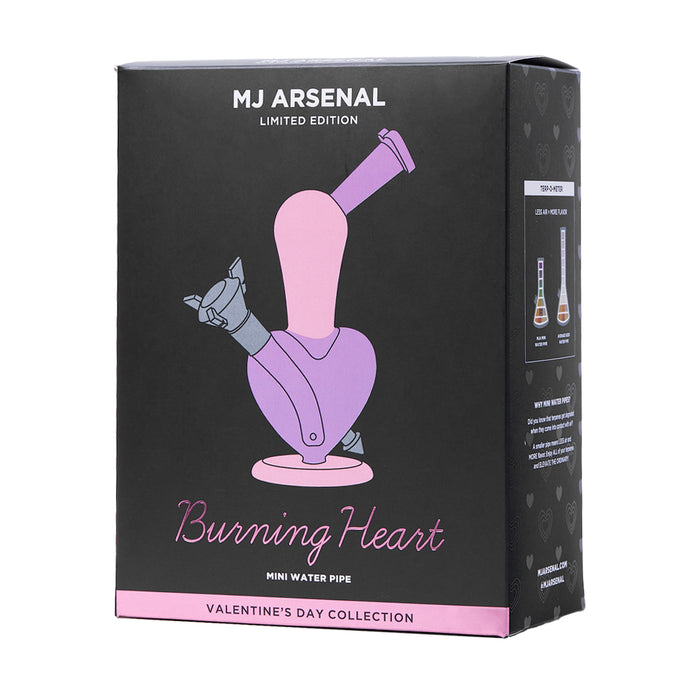 MJ Arsenal 8" Heart Valentines Water Pipe
