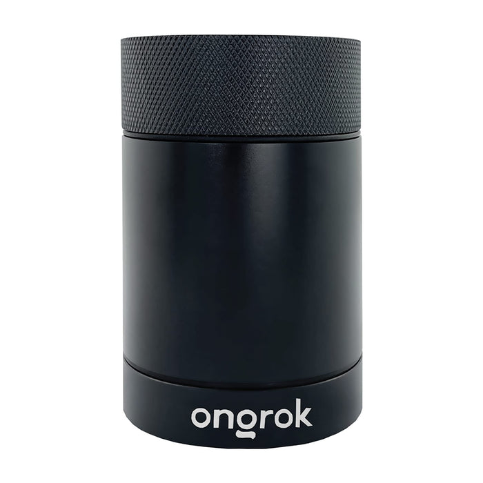 Black thermos with 'ongrok' branding on a white background