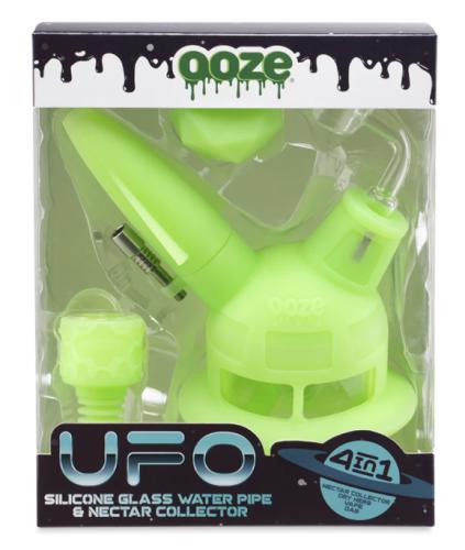 OOZE 'UFO' 2-in-1 Silicone Water Pipe / Nectar Collector