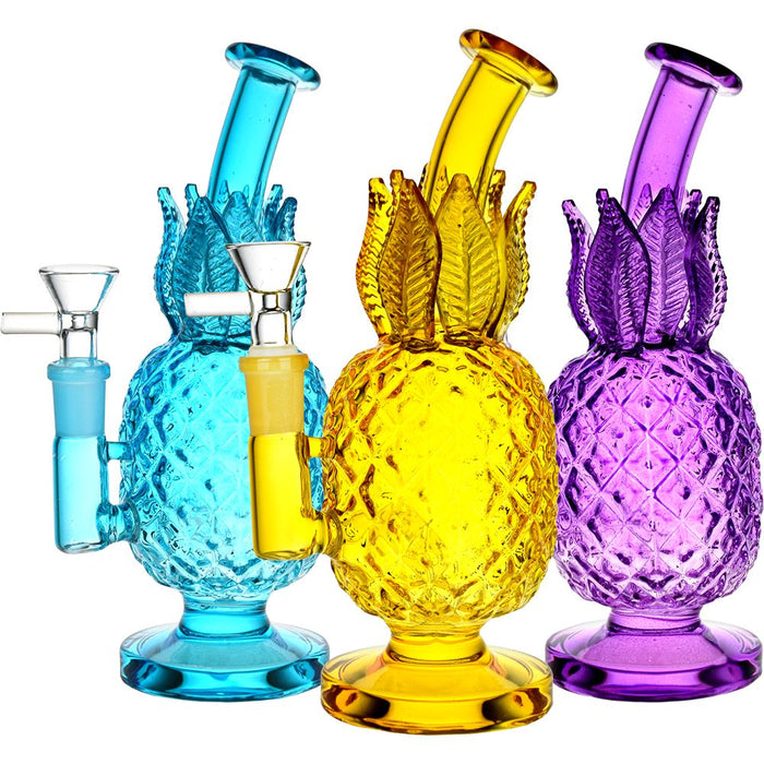 Pineapple Colored 7.75" Water Pipe