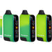 Three green and black Fulbar vape devices on a white background