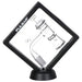 Glass smoking device with black stand and Pulsar branding on a white background