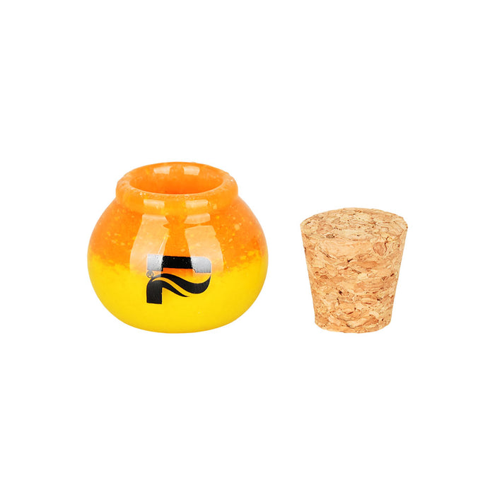 Pulsar Puff & Stash Glass Spoon Pipe & Storage Jar Set