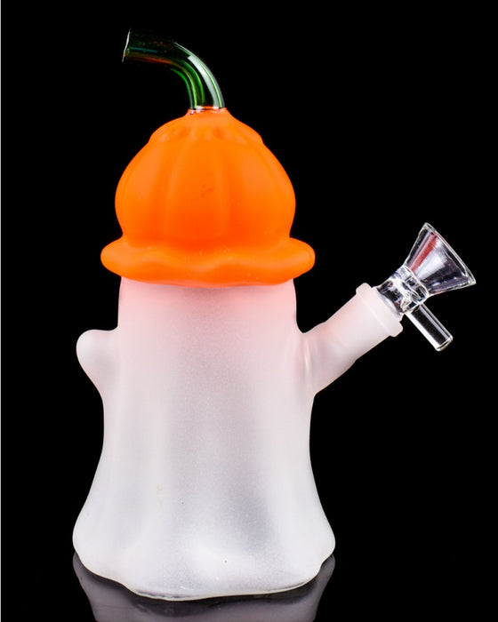 Ghost Pumpkin Head Halloween Glow In The Dark Bong
