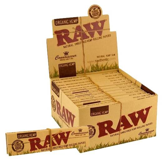 RAW Organic Hemp King Size Connoisseur Rolling Papers