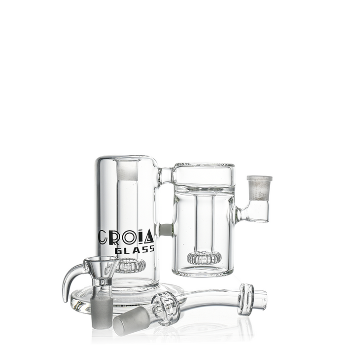 Croia Glass 10" Dual-Chamber External Recycler Bong