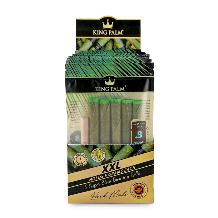 King Palm XXL Size Natural Pre-Rolled Leaf Tubes 5 Pack