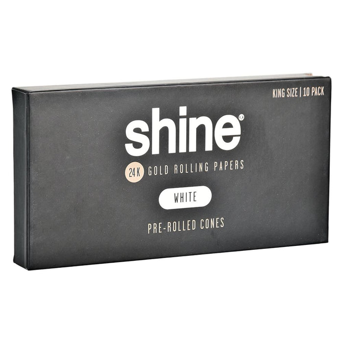 Shine White Pre-Rolled Cones King Size 10 Pack