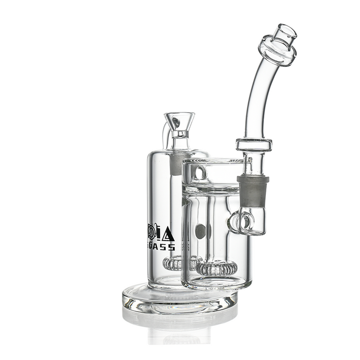 Croia Glass 10" Dual-Chamber External Recycler Bong