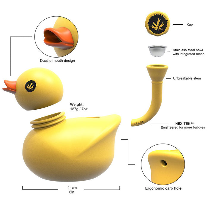 Piecemaker Silicone Duck Water Pipe