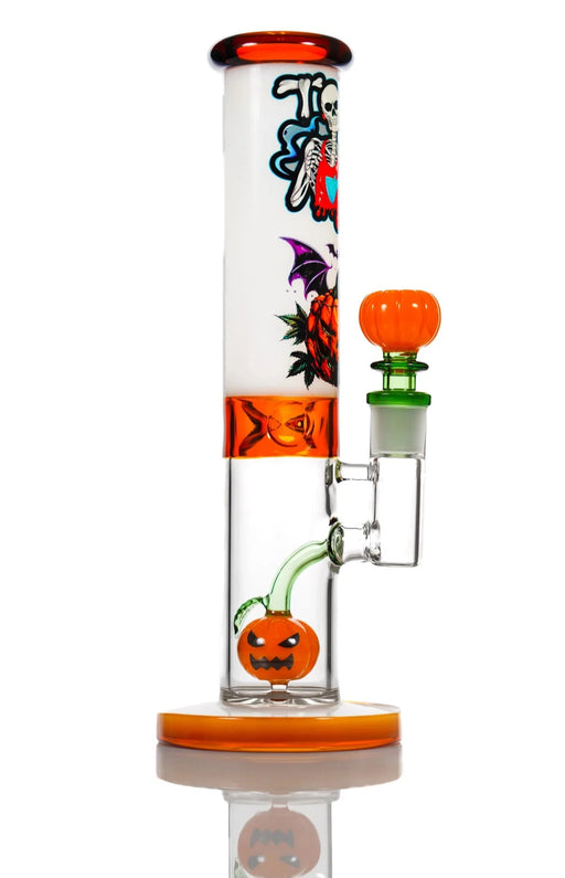 halloween 10 inch straight tube bong