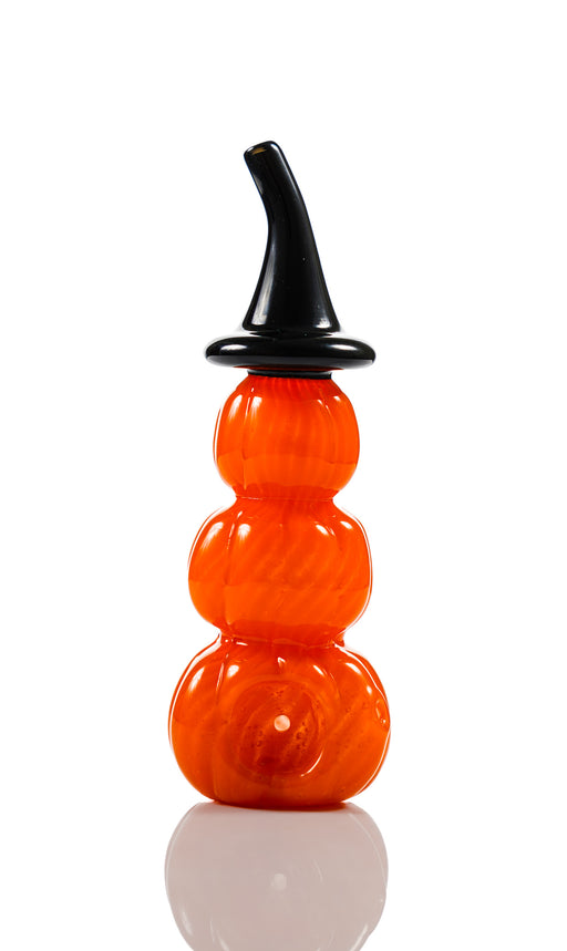 Halloween pumpkin hand pipe bowl