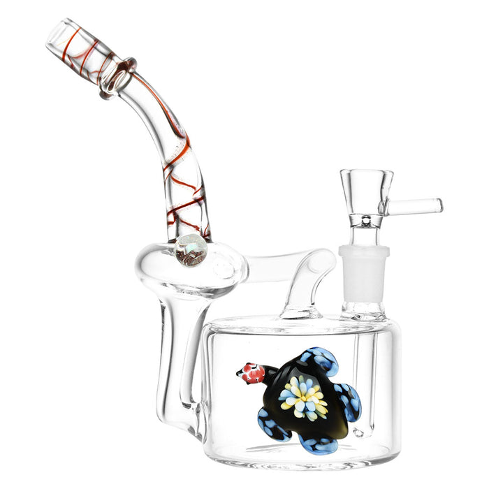 Sea Turtle Recycler 7" Water Pipe