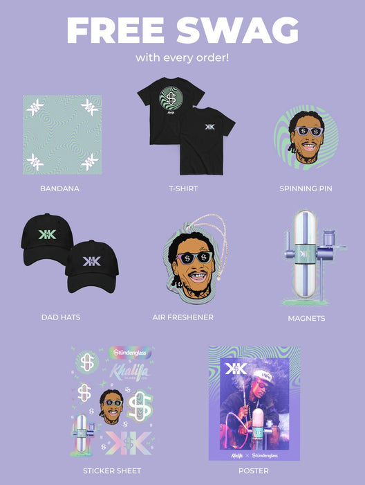 Stündenglass Gravity Hookah - Wiz Khalifa Violet Sky Edition