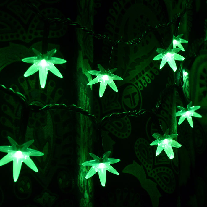 Mini High Lights Hemp Leaf LED String Light Set