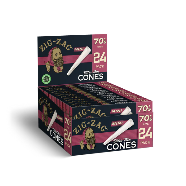 Zig Zag Pre-Rolled 70mm Mini Ultra Thin Cones