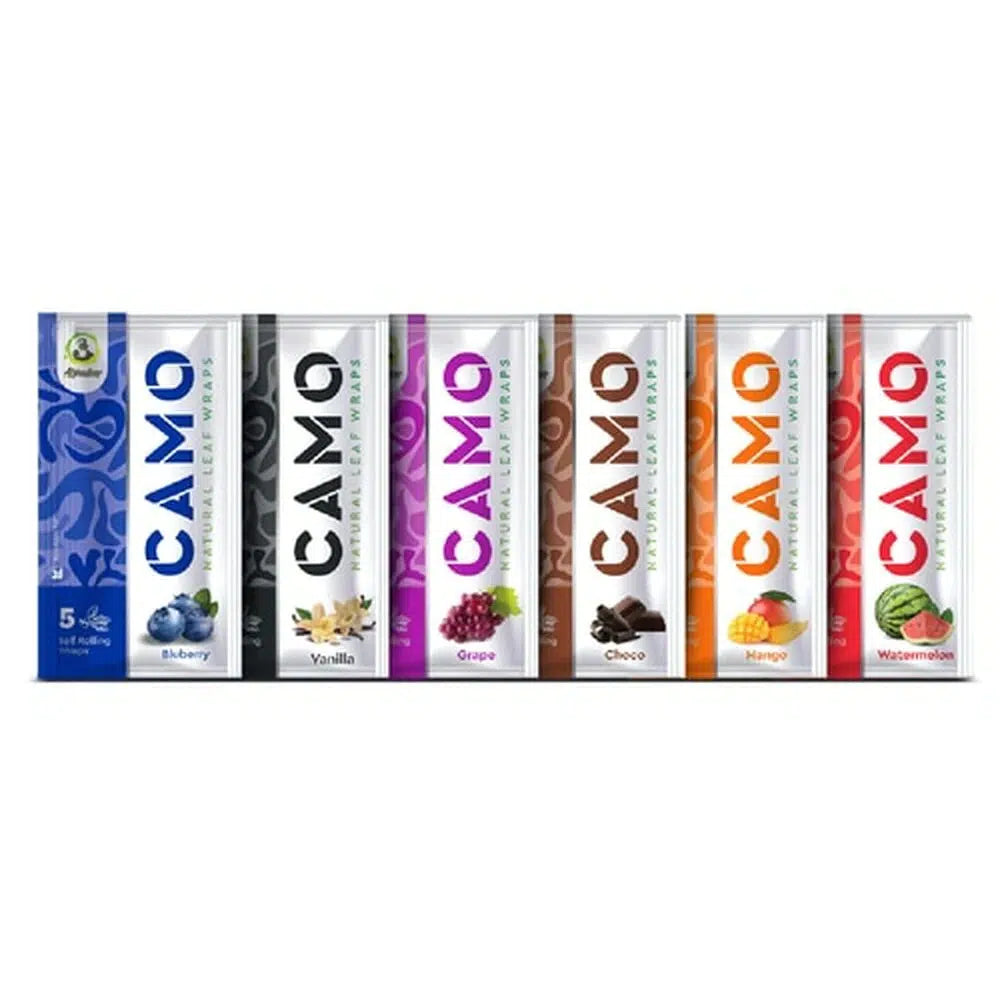camo tobacco wraps Natural Leaf Passion Fruit 25/5- Buitrago Cigars Camo Cones - Premium Wraps