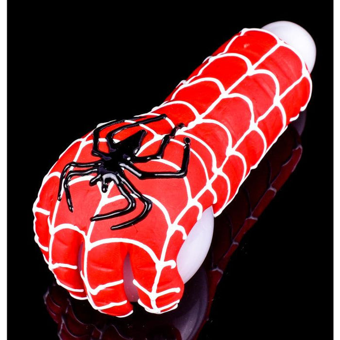 Spiderman Inspired 5" Glass Hand Pipe