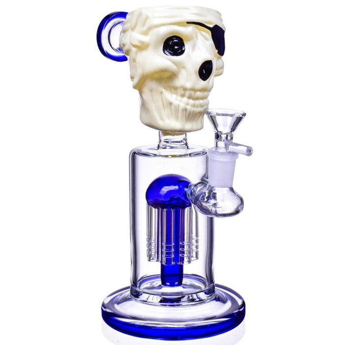 Pirate Skull 9" Water Pipe