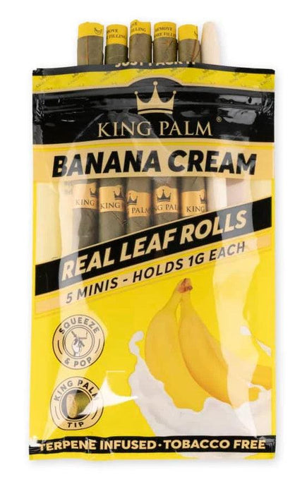King Palm 5 Pack Mini Rolls Banana Cream